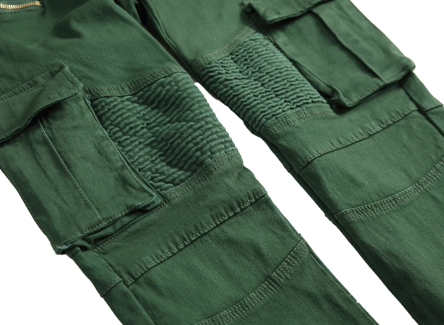 Gersri зеленый черный деним байкер джинсы для женщин мужские узкие взлетно посадочной полосы проблемных обтягивающие эластичные джинсы хип