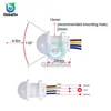 Interruptor de Sensor de movimiento PIR de 220V, 50HZ, Detector de movimiento infrarrojo, lámpara LED de Control de encendido y apagado, iluminación del hogar ► Foto 1/5