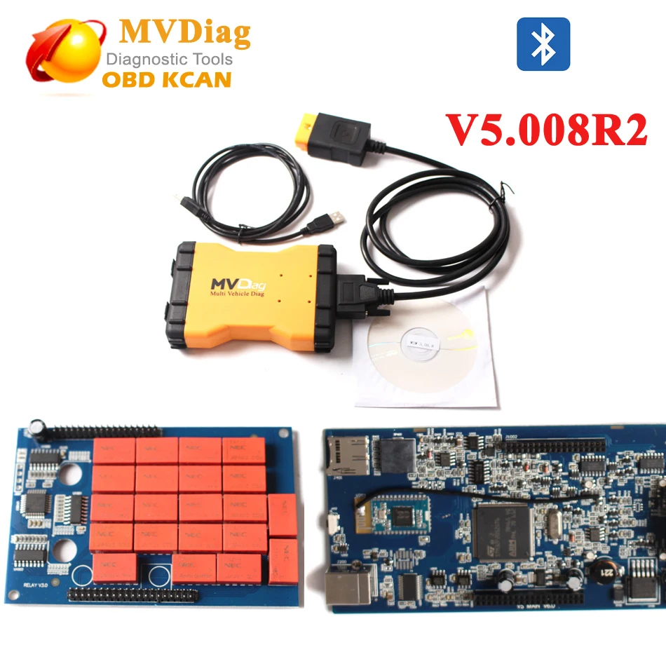 DHL MVD MVDiag Bluetooth диагностический инструмент TCS CDP Multidiag pro VCI мульти программное обеспечение для автомобилей 5.00.8 R2