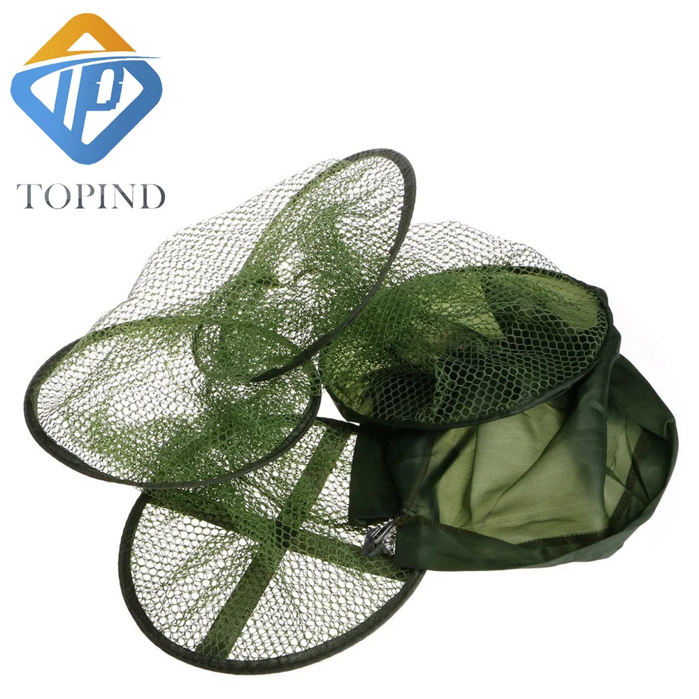 Collapsible Fishing Basket Dip Net Fishing Cage to Keep Fish Alive in the Water Fishing
