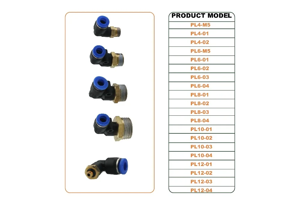 5 шт./лот PL6 Пластик пневматический быстросъемный СОЕДИНИТЕЛЬ 6 мм до M5 1/" 1/4" 3/" 1/2" резьба BSPP вставляется нажатием L Тип трубопроводов