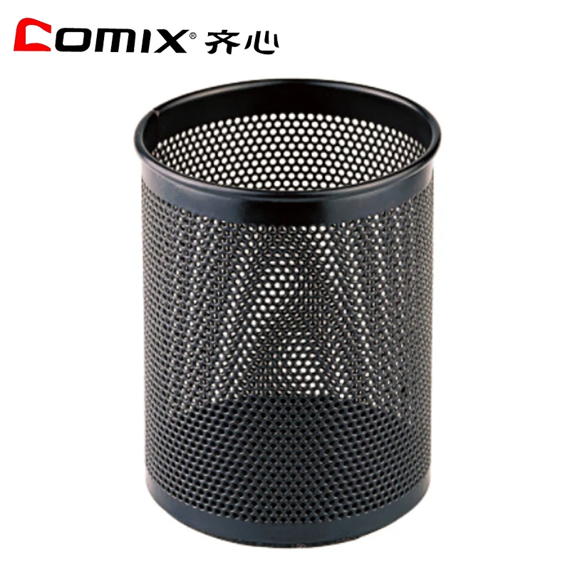 Stationery Office circular metal mesh pen holder Desktop Storage iron