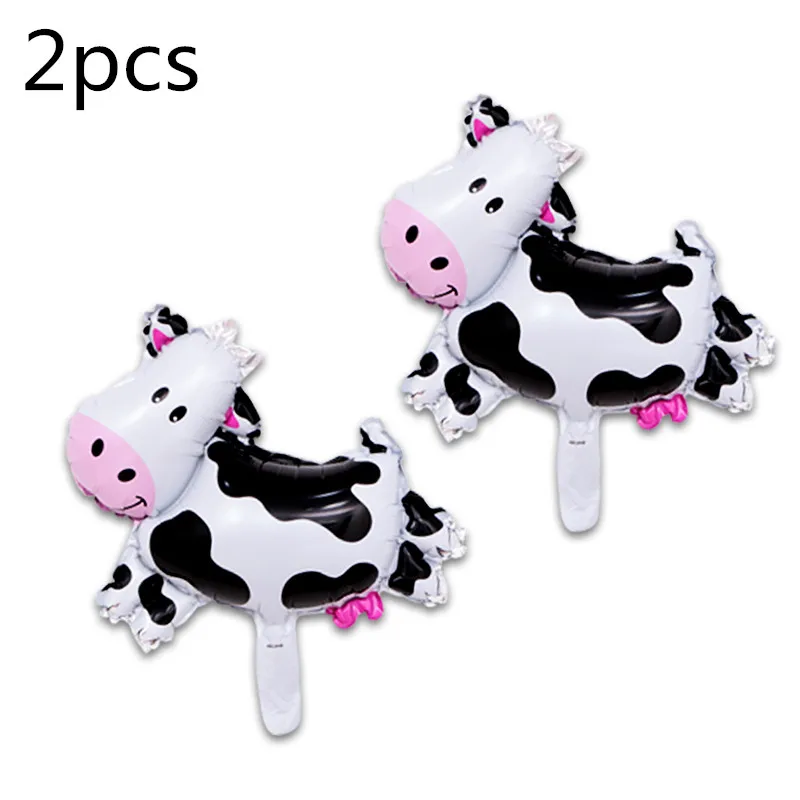 12pcs/set Cow Tiger Zebra Lion Head Animal Air Helium Latex Balloon for Kids Jungle Animal Theme Birthday Party Decor - Цвет: 2pc unicorn