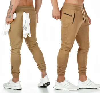 

2019 New Cotton Pants Running Tights Men Sporting Leggings Workout Sweatpants Joggers For Men Jogging Leggings Gyms Pants