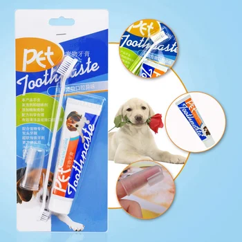 

Double Sided With Long Handle Finger Toothbrush Pet Oral Care Kit Dog Teeth Cleaning Set Toothpaste For Cats And Dogs