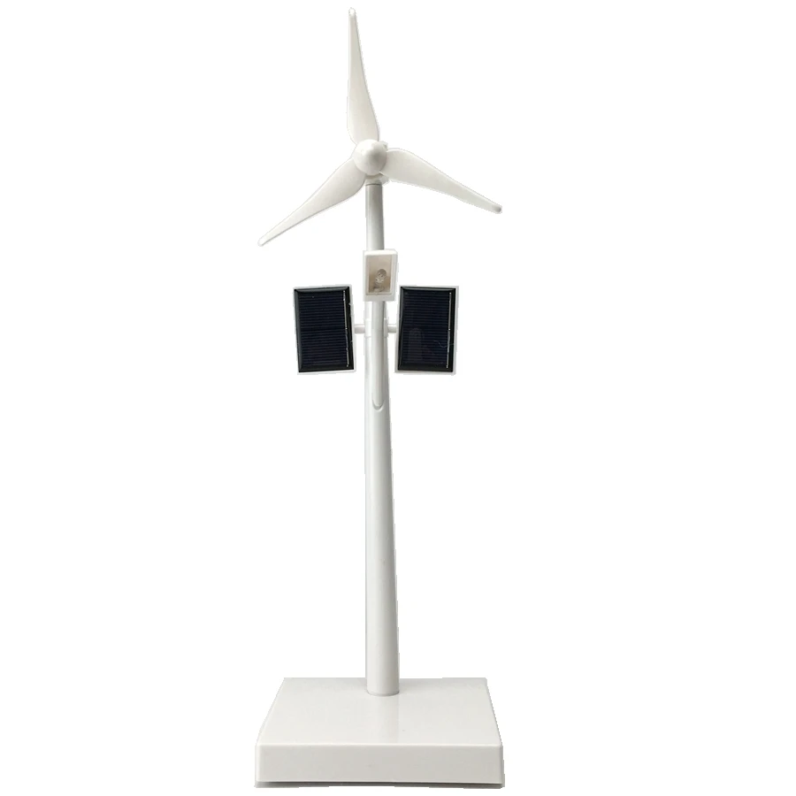 

Mini Wind Solar Hybrid Street Light Model Battery Powered Rotating Windmills Wind Turbine for Kids Children Toys