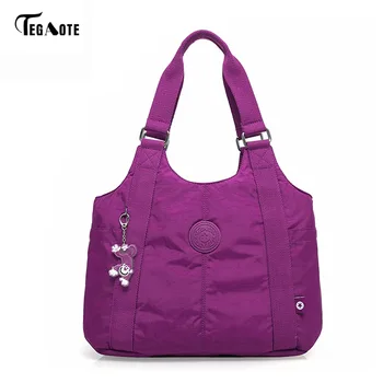 

TEGAOTE Women Top-handle Shoulder Bag Luxury Handbags Designer Nylon Beach Casual Tote Female Purse Sac Femme Bolsa Feminia