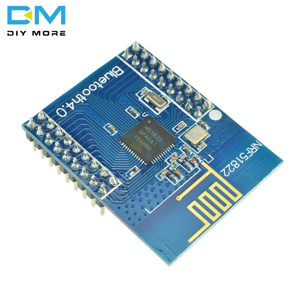 NRF51822 CORE51822 BLE4.0 беспроводной модуль Bluetooth 4,0 коммуникационная плата RF контроллер трансивера антенна SPI I2C UART 2,4 ГГц