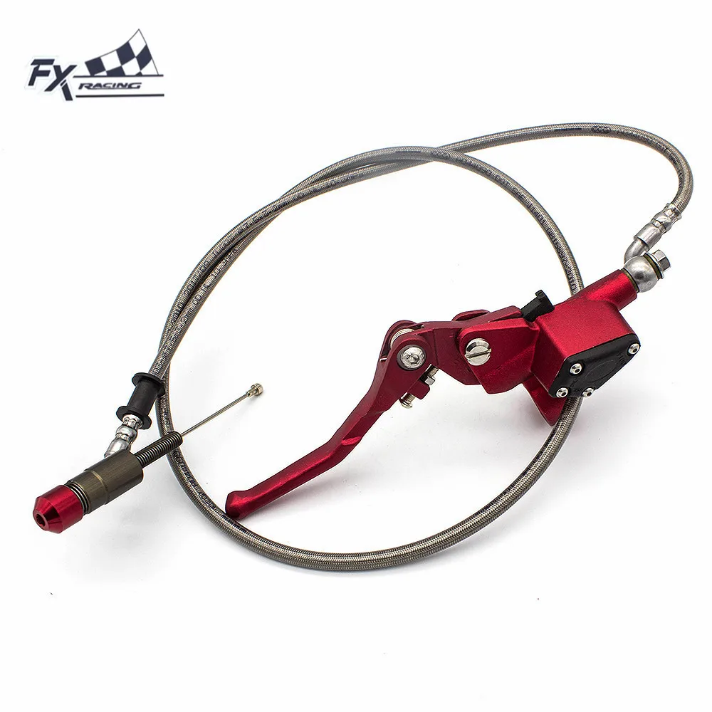 

Universal 22mm Motorcycle Dirt Pit Bike Clutch Master Cylinder Reservoir Pump Lever Hydraulic Clutch Lever with 1200mm Line