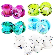 TIANCIFBYJS 2 шт Необычные тоннели для уха из нержавеющей стали, серьги для пирсинга хрящей, носилки, измерительные приборы, 3-12 мм, ювелирные изделия для тела