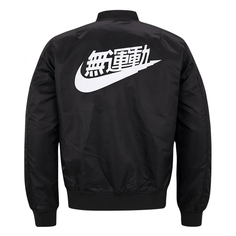 

2019 New Autumn Winter Bomber jacket Men Fashion Stand Collar Air Force One Pilot Jacket for Men Baseball Uniform Coat Plus Size