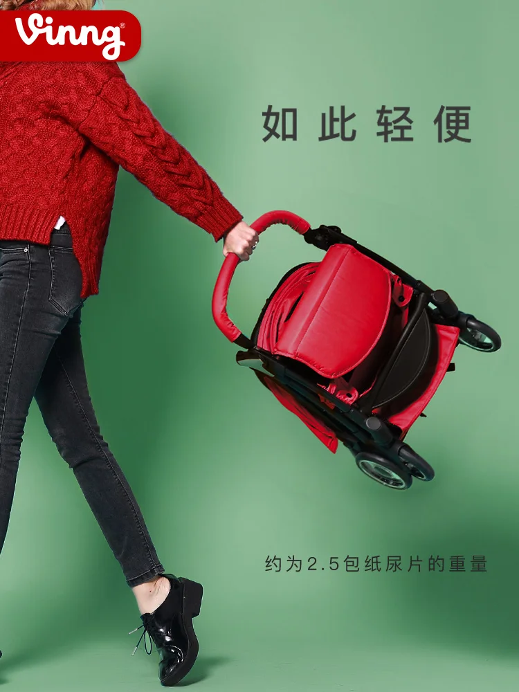  Vinng baby stroller portable baby parm can sit and lay down lightweight folding ultra-light small p