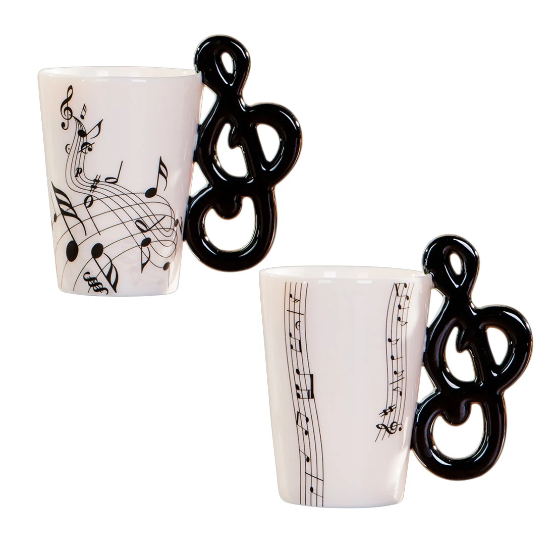 Creative Novelty note Handle Ceramic Cup Tabs Coffee Milk Cup