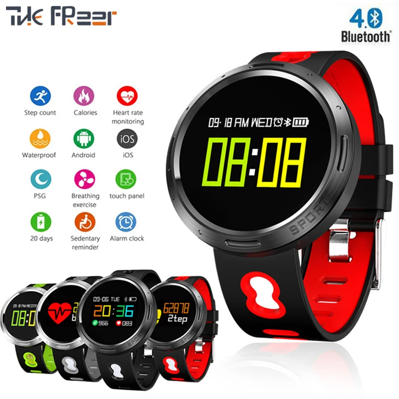 

2018 New Smart Watch Bluetooth Waterproof Men Women Bracelet Fitness Tracker Continuous Heart Rate Monitor Pedometer Wristband