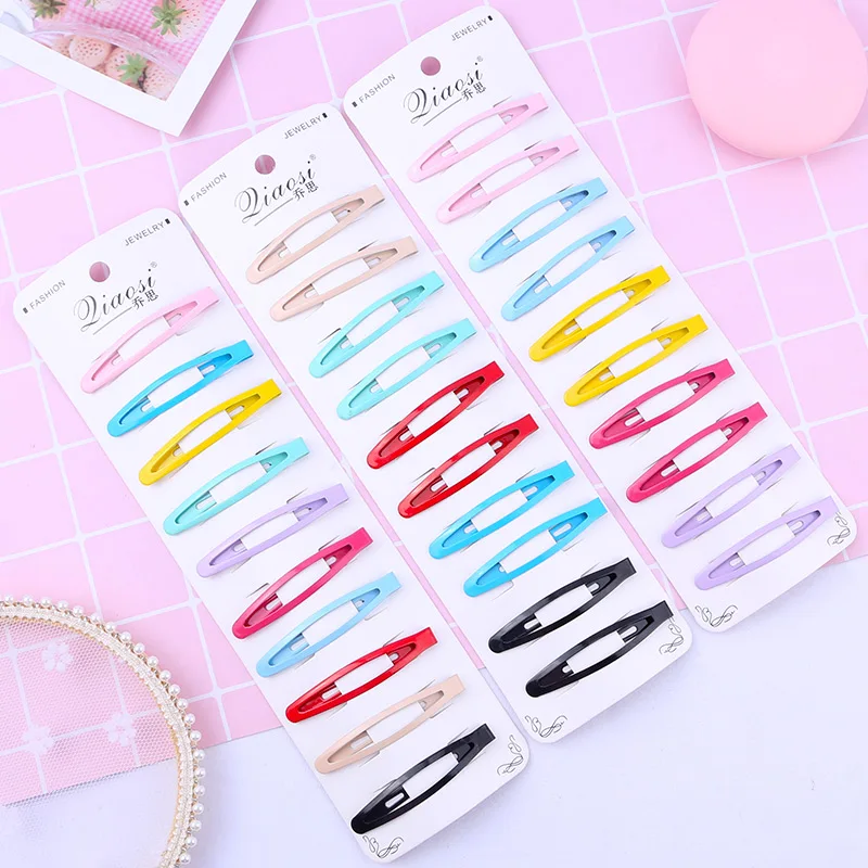 10 шт./компл. красочные металлический зажим для волос Hairband оснастки Заколки