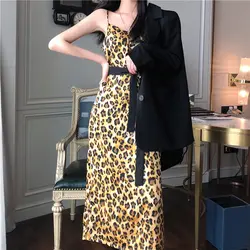 YICIYA комплект из 2 предметов с юбкой пикантные женские комплекты из двух предметов Ретро сексуальное леопардовое платье и маленький костюм
