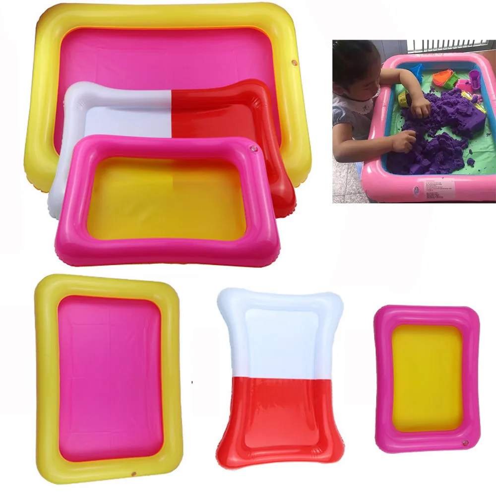 

Inflatable Sand Tray Sand Pool Play Child Kids Indoor Large Castle Sand Box Sandbox Slime Mud Pool Outdoor Toys for Children