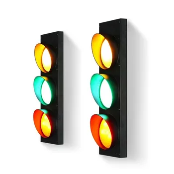 

America Restaurant Creative Decor Wall Sconce Led 5W Personality Cafe Bar Traffic Wall Lights Warning Wall Lighting Fixtures