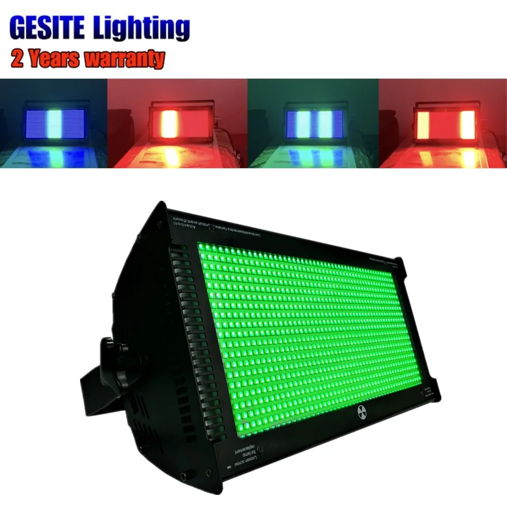 Dmx6 e dmx16 e modo de Canais Rainbow Efeito 1000 w Led Strobe Light Full on