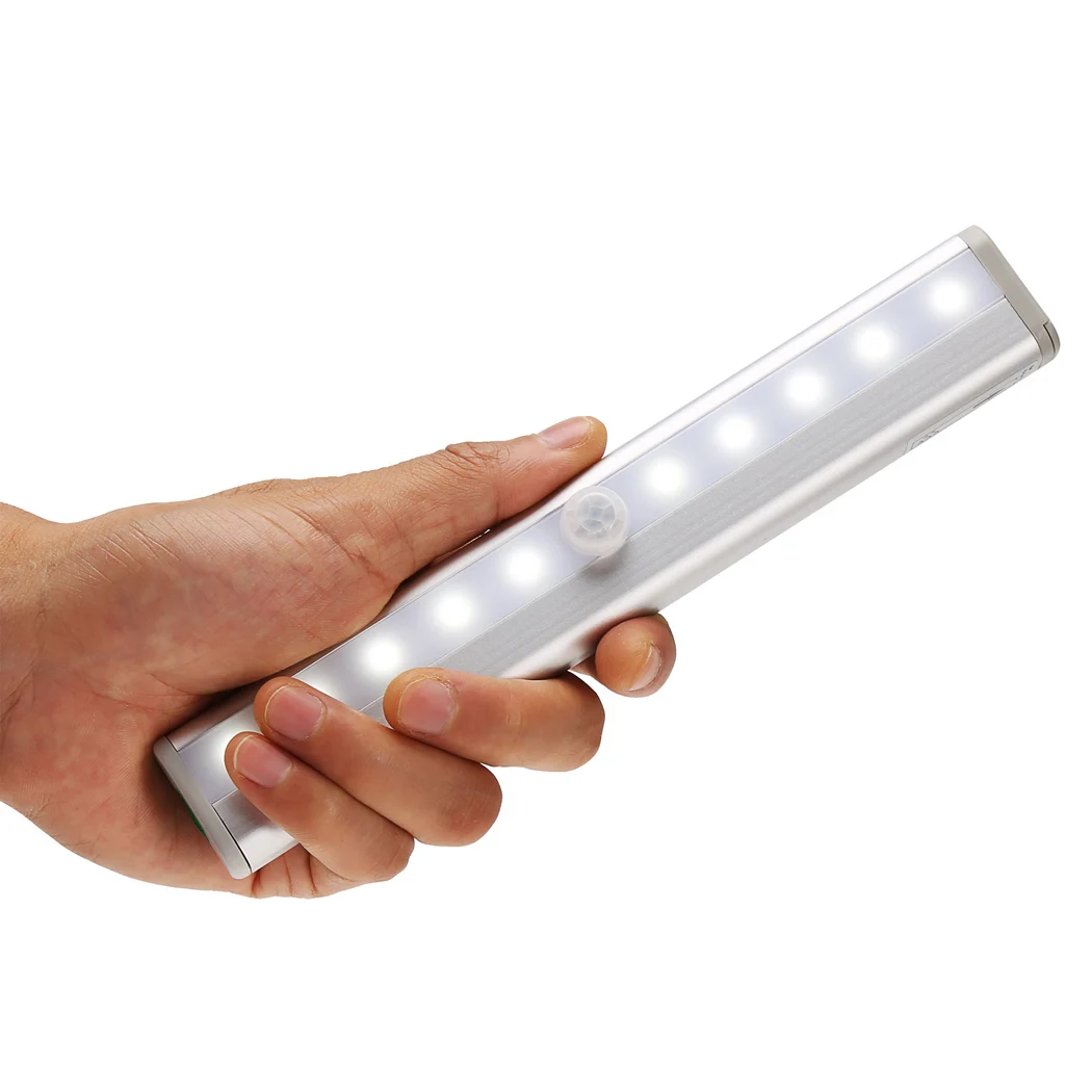

Homdox 10 LED PIR Infrared Motion Detector Wireless Sensor Closet Cabinet Light Lamp #40-20