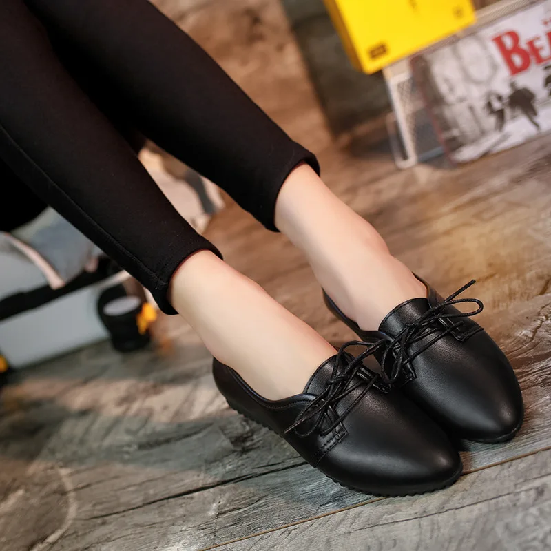 Bailehou Classic Brand Oxfords Shoes Women Casual Pointed Toe Female Shoes for Women Flats Comfortable Slip on Women Shoes Woman