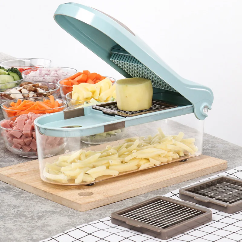 

New Multi-functional Vegetable Cutting Cubes Tools Mandoline Slicer Veggie Chopper Cutter Kitchen Gadgets