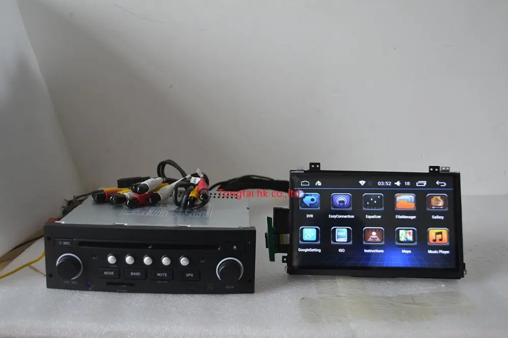 Perfect 7 inch android 9.0 for Citroen C5 2005-2012 car dvd player,GPS navigation,1GB RAM,16GB ROM,wifi,steering wheel,free 8g map,mic 30