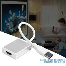 VODOOL USB 3,0 к HDMI 1080 P адаптер Высокое качество USB 3,0 к HDMI 1080 P внешняя графическая карта видео конвертер кабели адаптер