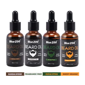 

30ML 100% Organic Men Face Beard Oil Natural Soften Oil Hair Growth Nourishing Cream For Beard Hair Grow