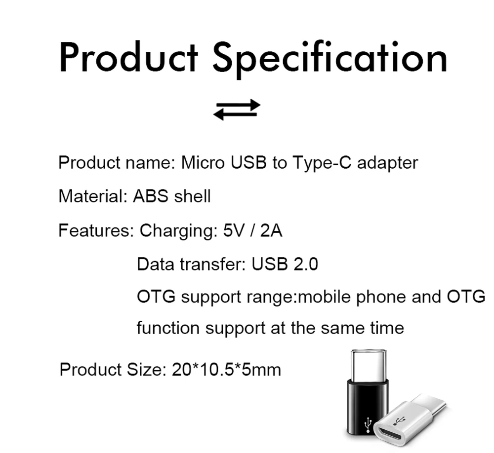 Адаптер Protefeuille mi cro Usb мама к Usb type C папа для Xiaomi mi 8 9 Красный mi Note 7 samsung S8 Otg кабель конвертер адаптер