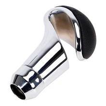 Car Accessories Auto Gearstick Shifter Aluminum Manual Transmission Leather Gear Shift Knob Car-styling for Honda VW BMW