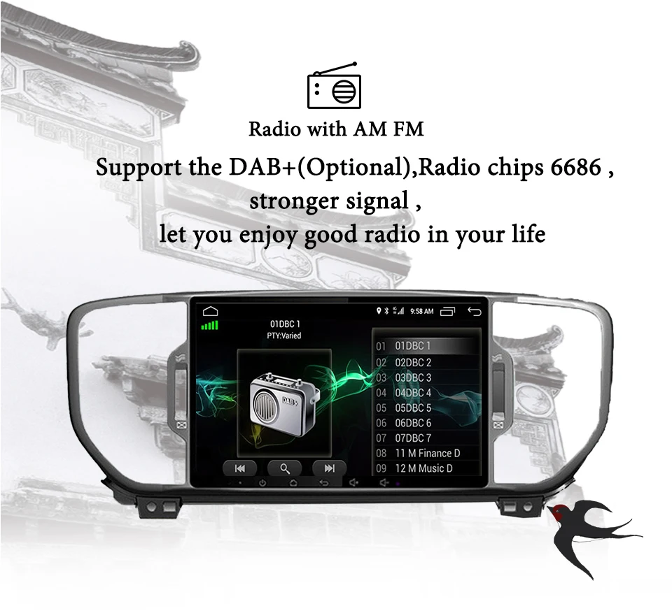 Sale Android 9.0 4G Ram 64G Rom Octa Core PX5/PX3 Fit KIA sportage 2016 2017 2018 KX5 2019 Car DVD Player Navigation GPS Radio Audio 4