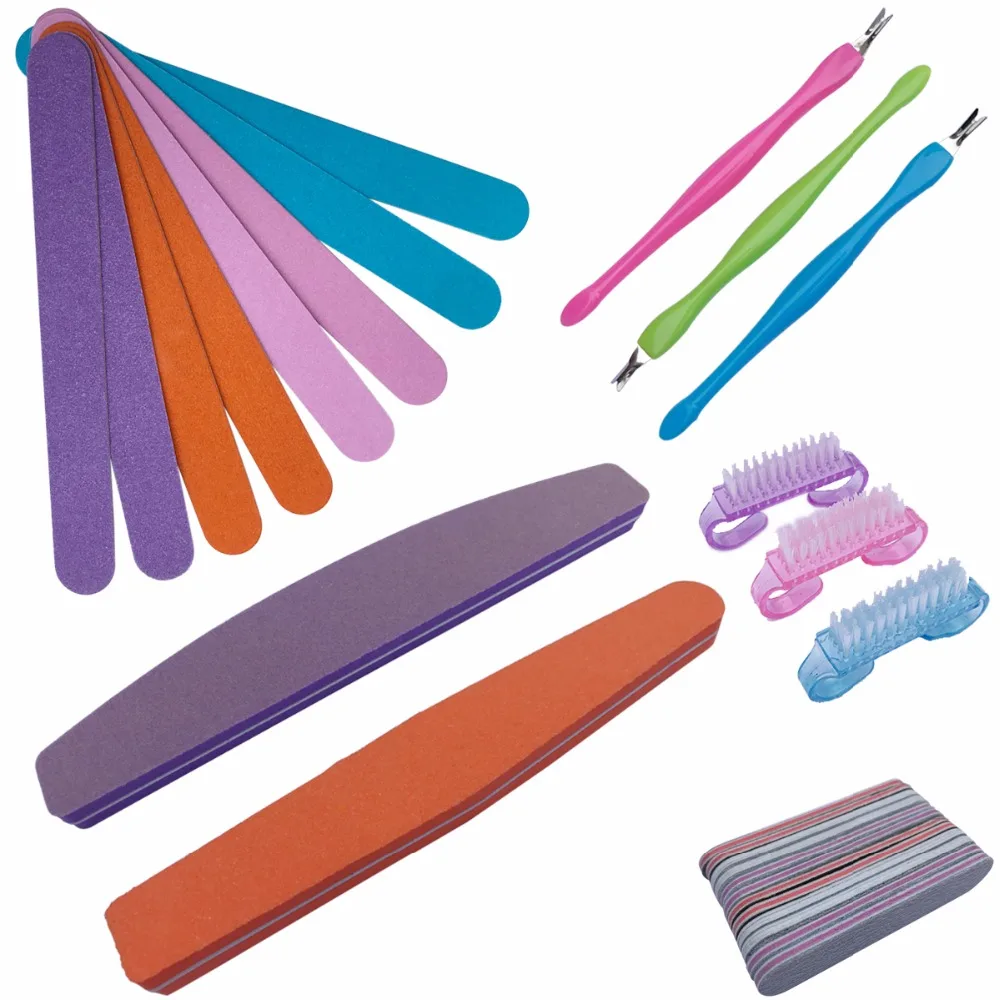 

FWC 1PC Nail Buffer Nail Cleaning Brush Remove Dust Powder Cleaner for Acrylic UV Gel Nails Art Manicure Care Accessory