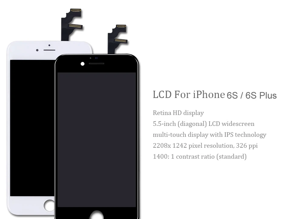 HORUG AAAA качественный ЖК-экран для iPhone 6S PLUS экран дисплей сборка Замена ЖК 6S PLUS дигитайзер сенсорный экран lcd S