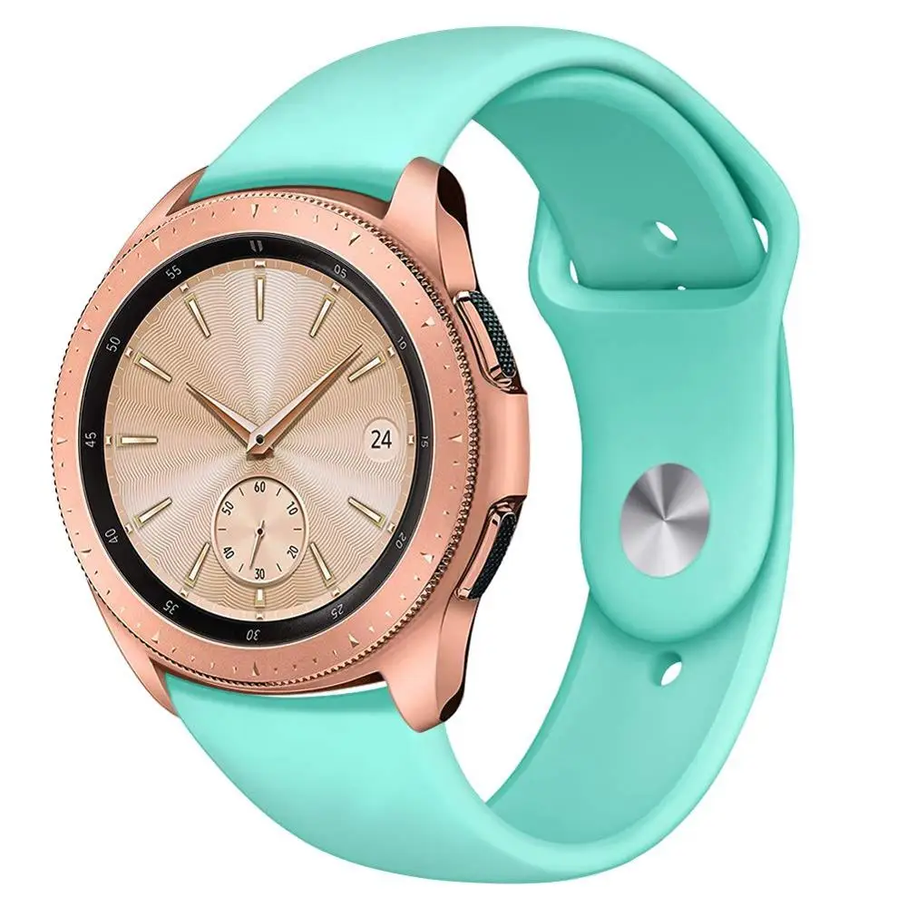 

20mm Soft Sport Silicone Rubber Watch Band Gear Sport Strap Wristband for Samsung Galaxy Watch 42mm Correa Amazfit Bip Bracelet