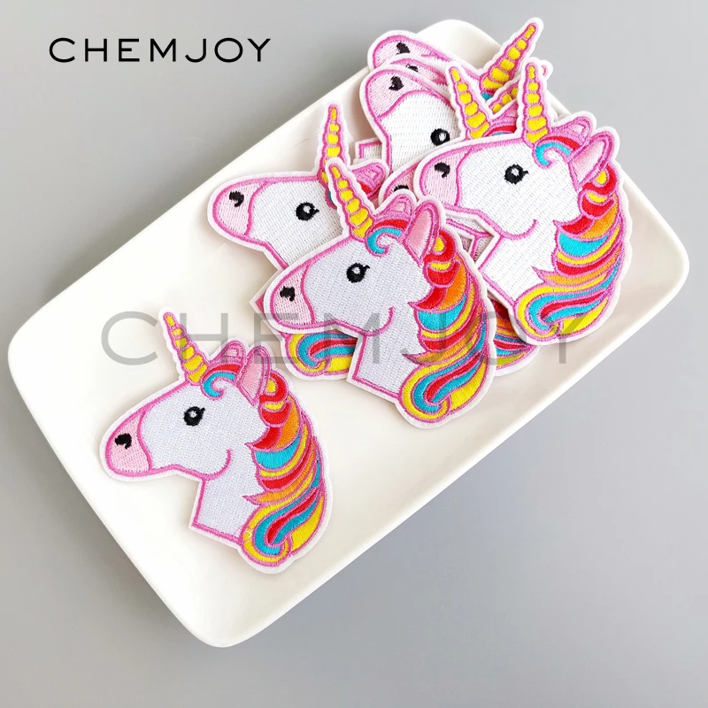 

Girls Unicorn Embroidery Patch Ironing on Clothes Sticker Cute Unicorn Appliques for Jackets T-shirts Iron Badges for Bags Shoes
