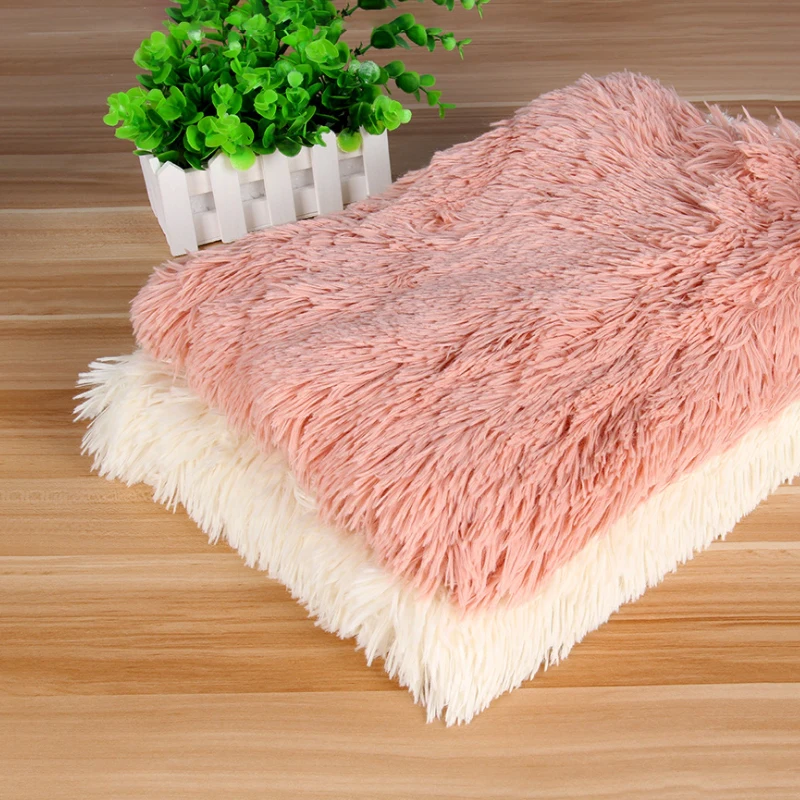 Soft Plush Sleeping Dog Bed For Small Medium Large Dog Cat Breathable Warm Bed Blanket Puppy Chihuahua Teddy Pet Mat