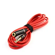 Red 3 5mm Male to Female Headphone extension Audio cable Extension Stereo AUX Cable For monster
