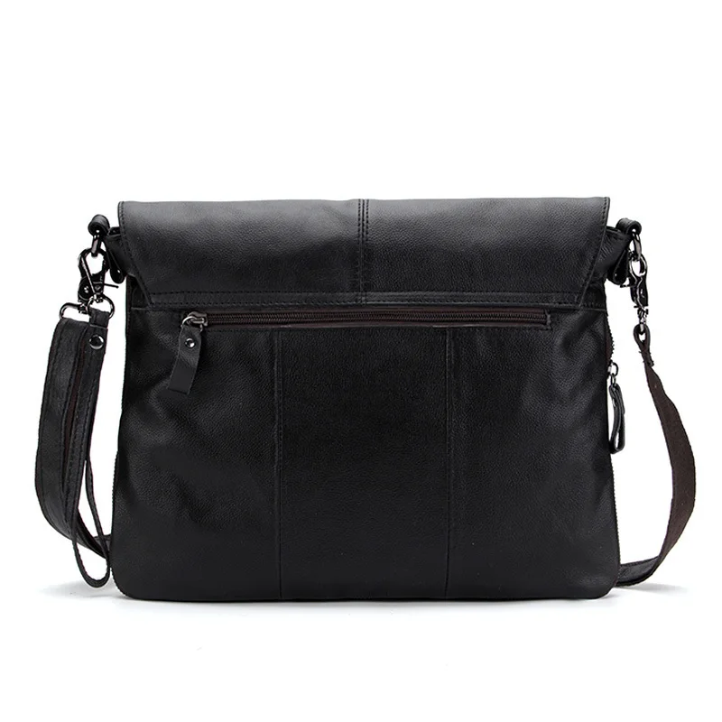 Crossbody حقائب مكتبية الرجال أزياء رسول الذكور جلد طبيعي رفرف سستة الرجال الكتف حقيبة الكمبيوتر حقيبة يد فاخرة