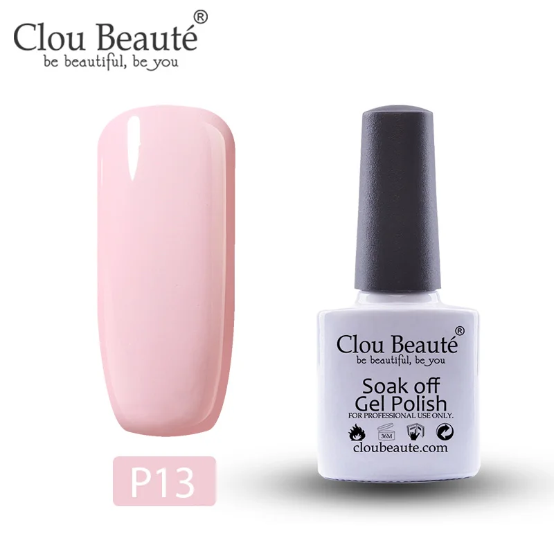 Гель-лак для ногтей Clou Beaute телесного розового и красного цвета, 10 мл, 55 цветов, Полупостоянный УФ-лак, Гель-лак для ногтей, впитывающий Гель-лак для ногтей - Цвет: P13