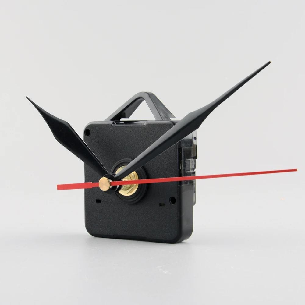 1 комплект бесшумные большие настенные часы кварцевый механизм черный и красный набор для ремонта рук набор инструментов с крюком Saat Прямая поставка
