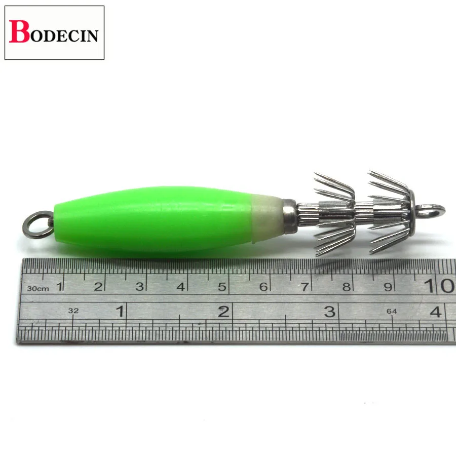 Winter Squid Jigs Hard Fishing Light Squid Hook Luminous Lure Set Jerkbait Octopus 5PCS Fake Artificial Bait For Fishing Tackle (4)