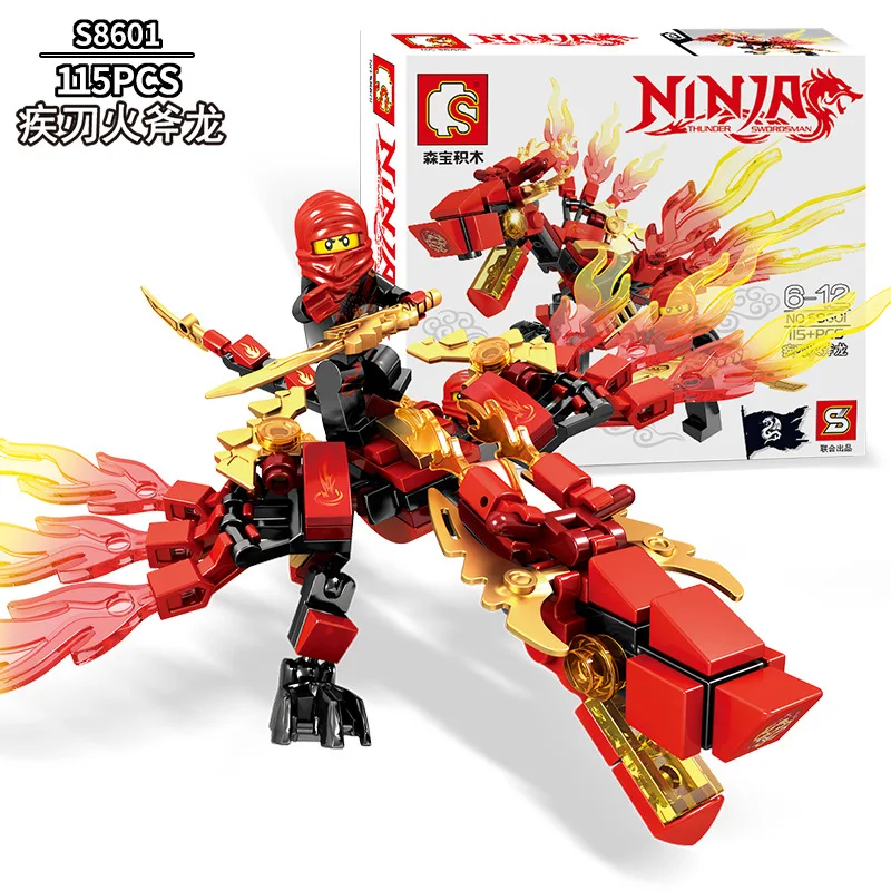 Blocos de Tribebuilding Brinquedos para Crianças Dragão Compatível Técnica Iluminar Tijolos Faça Você Mesmo Presentes 115-142 Pçs 5 Cheap Blocos de empilhar