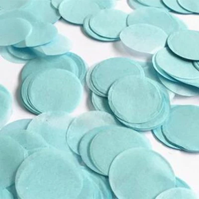 30g/bag 2.5cm Paper Confettis Dots for Wedding Party Decoration Filled in Balloon Party Accessories Festival Celebration Supply - Цвет: Light Blue