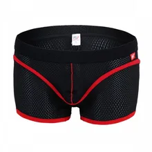 WJ Брендовое Мужское нижнее белье трусы-боксеры дышащие трусы мужские шорты трусы боксеры