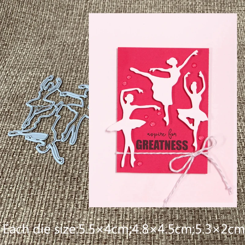 

New Design Craft Metal Cutting Dies cut die Three ballerinas girls Scrapbooking Album DIY Paper Card Craft Embossing Die Cuts