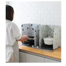 Защита от брызг доска с геометрическим принтом алюминиевая фольга блок барьер плита для приготовления пищи анти-брызг масло перегородка кухня гаджет