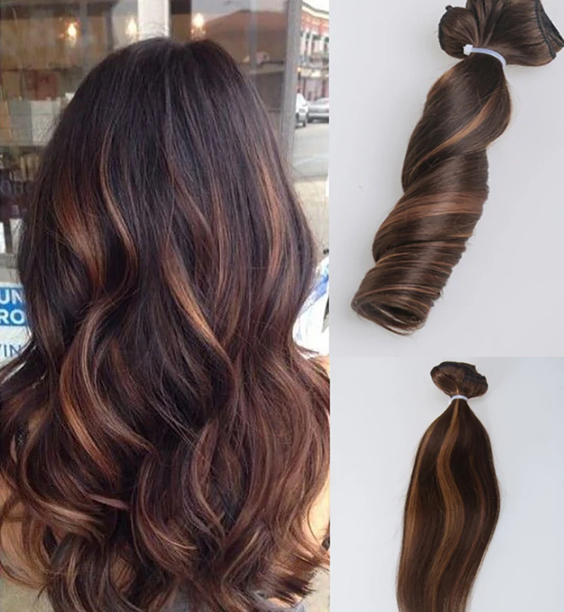 Clip ins 3/28 Ombre Balayage Brazilian Remy Clip in Human Hair