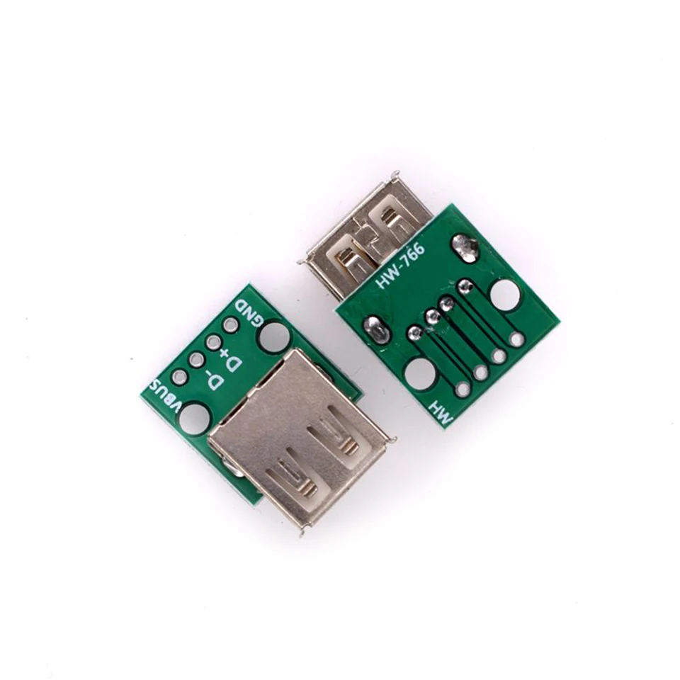 10 шт. MICRO MINI5P USB для Dip женский B-type квадратный интерфейс принтера Mike 5p патч для встроенного адаптера - Цвет: Белый