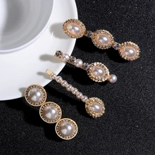 Геометрические имитирующие жемчужные заколки для волос со стразами женские корейские хрустальные заколки для волос заколка для волос аксессуары для укладки волос